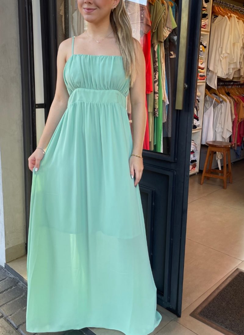 Vestido longo verde